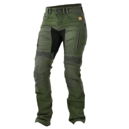 Motoristične jeans hlače Trilobite PARADO ženske kaki