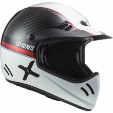 Slika Retro motocross čelada LS2 XTRA YARD, bela/rdeča (MX471)