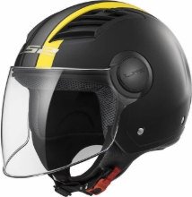 Slika Motoristična odprta jet čelada z vizirjem LS2 Airflow Metropolis (OF562)