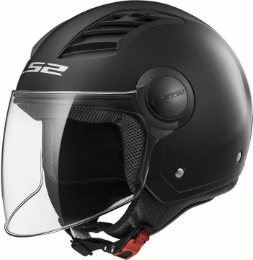 Slika Jet kaciga LS2 Airflow Solid OF562 mat crna