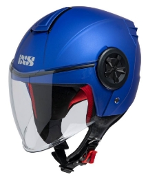 Motoristična odprta JET čelada z vizirjem iXS 851 1.0, mat modra