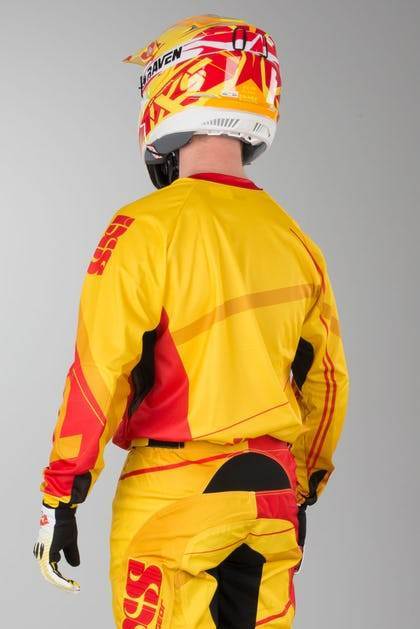 Slika Motocross majica IXS RACEWAY žuta narančasta