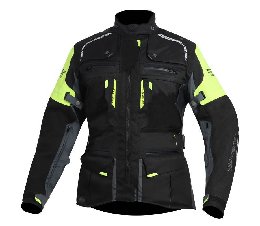 Slika Ženska moto jakna AirBag Trilobite  Rideknow Tech-Air® 2091 crna žuta
