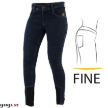 Slika Ženske motoristične jeans hlače Trilobite Allshape Fine 2063 - slim fit, modre