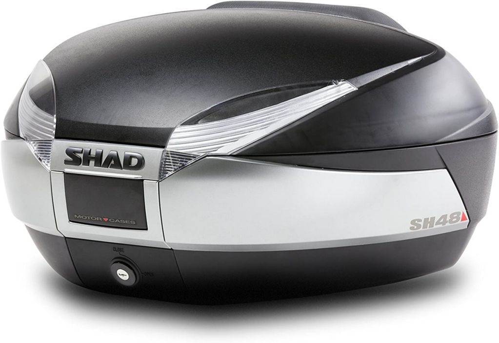 Slika Kofer za motor SHAD SH48 New Titanium Premium Smart Lock 48 L crna