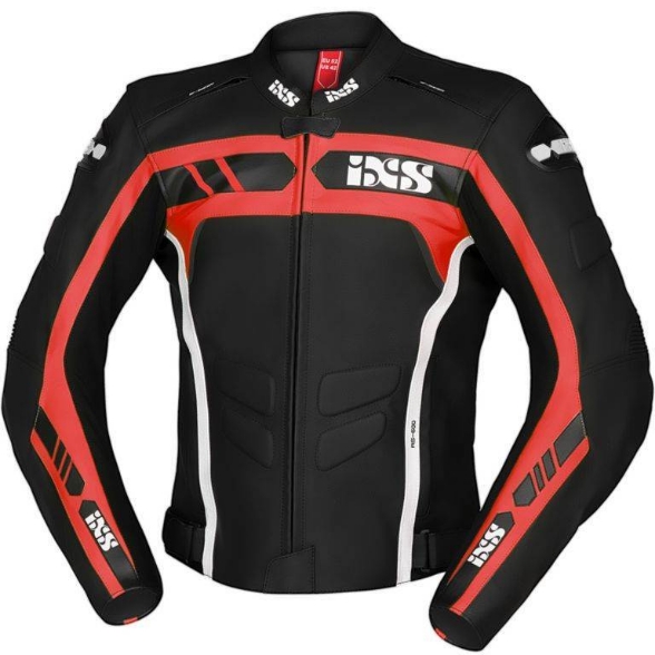 Slika Motoristička kožna  jakna IXS RS-600 1.0 crna crvena