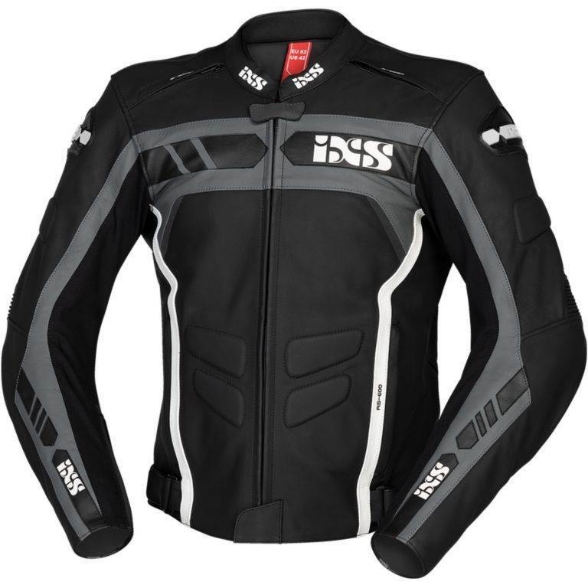 Slika Motoristička kožna jakna IXS RS-600 1.0 crna siva