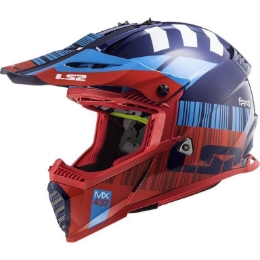 Slika Motocross kaciga LS2 Fast Evo Xcode MX437 crvena plava