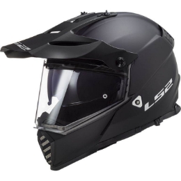Motocross/enduro čelada z vizirjem LS2 Pioneer EVO (MX436), mat črna