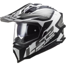 Slika Enduro čelada LS2 Explorer Alter (MX701), črna/bela
