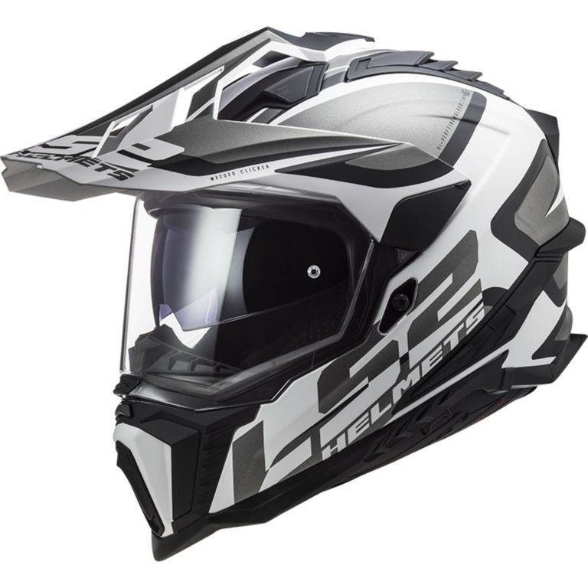 Slika Enduro kaciga za motor LS2 Explorer Alter (MX701), crna bijela 