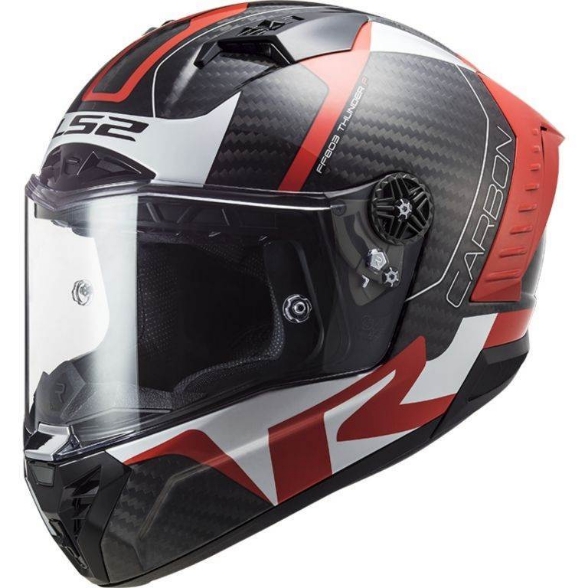 Slika Moto kaciga LS2 Thunder Racing 1 FF805 crvena bijela