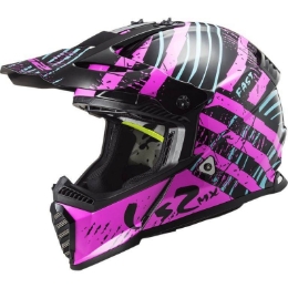 Slika Motocross kaciga LS2 Fast Evo Verve MX437 crna pink