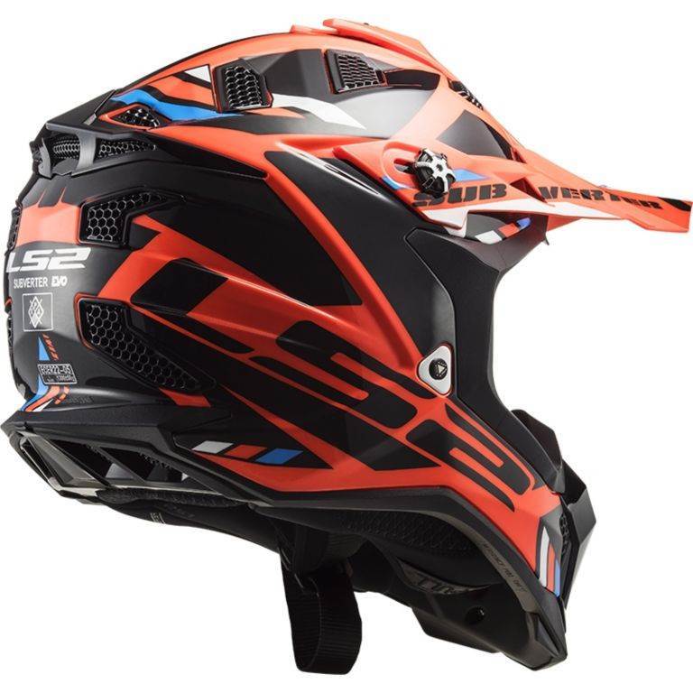 Slika Motocross kaciga LS2 Subverter Evo Stomp, narančasta crna (MX700)