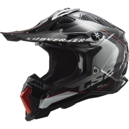 Slika Motocross kaciga LS2 Subverter Evo Arched, crna titan (MX700)