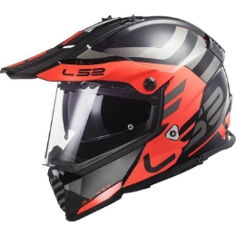 Slika Motocross enduro kaciga LS2 Pioneer Evo Adventurer, crna narančasta (MX436)