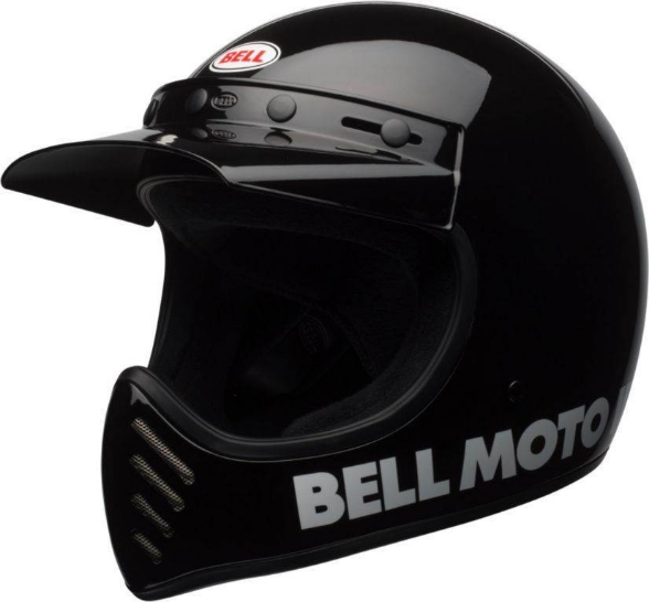 Slika Motocross retro  kaciga BELL Moto 3 Classic crna