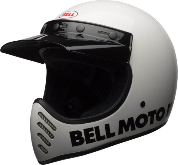 Slika Motocross retro kaciga BELL Moto 3 Classic bijela