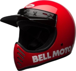 Slika Motocross retro kaciga BELL Moto 3 Classic crvena