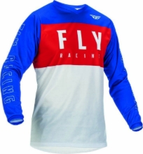 Slika Motocross dres/majica FLY MX F-16, bela/modra/rdeča