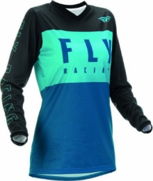 Slika Ženska Kros majica FLY MX F-16 plava crna