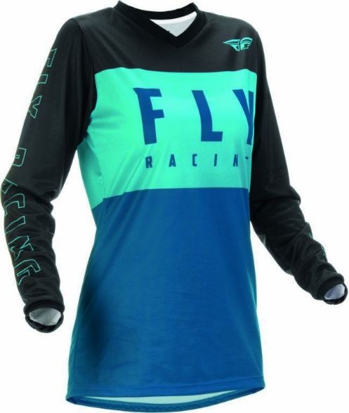 Slika Ženska Kros majica FLY MX F-16 plava crna