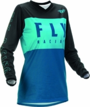 Slika Ženska motocross majica/dres FLY MX F-16, modra/črna