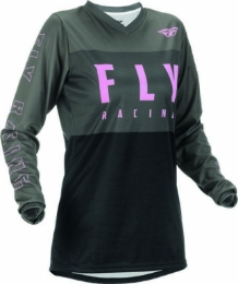 Slika Ženska Kros majica FLY MX F-16 siva pink