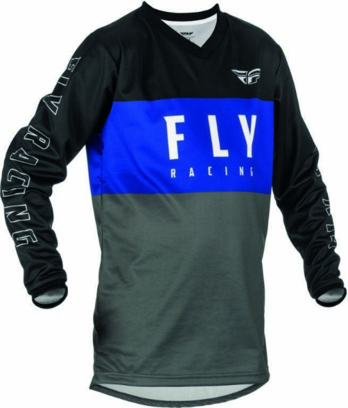 Slika Kros majica dječja FLY MX F-16 siva plava
