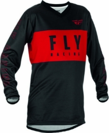 Slika Kros majica dječja FLY MX F-16 crna crvena