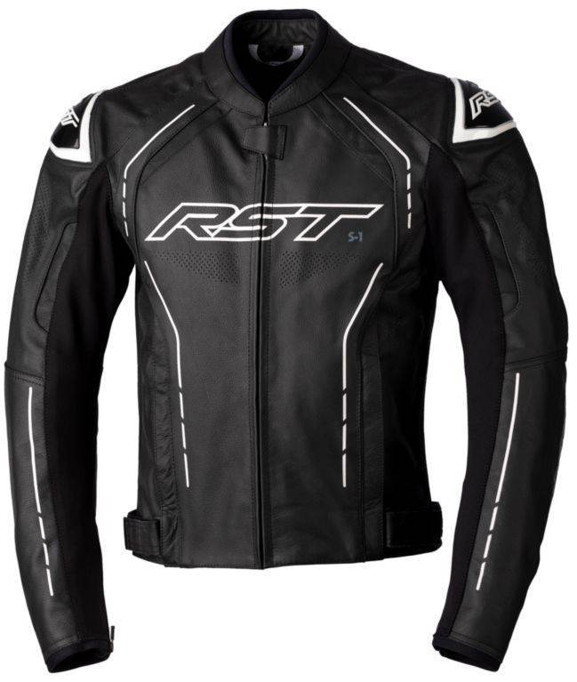Slika Motoristička kožna jakna RST S1 crna bijela