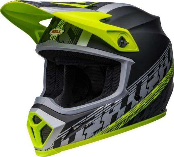 Slika Premium motocross kaciga Bell MX-9 Mips Offset, crna/žuta