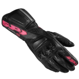 Ženske športne motoristične rokavice SPIDI STR-5, črne/roza