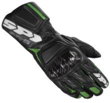 Slika Športne motoristične rokavice SPIDI STR-5, črne/kawasaki zelene