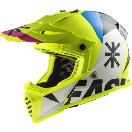 Slika Motocross kaciga LS2 Fast EVO Heavy (MX437) bijela žuta
