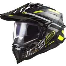 Slika Karbonska enduro čelada LS2 Explorer Edge (MX701), črna/rumena