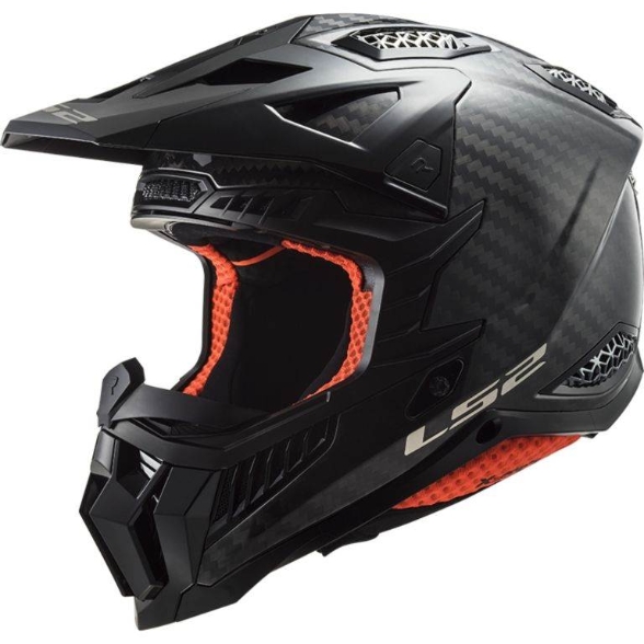 Slika Karbonska motocross kaciga LS2 X-Force carbon Gloss (MX703), karbon