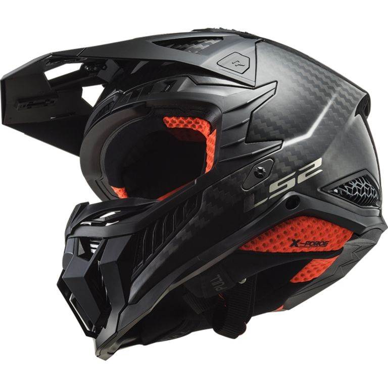 Slika Premium motocross kaciga LS2 X-Force carbon Gloss (MX703)