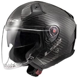 Slika Karbonska jet kaciga za skuter LS2 Infinity II Gloss (OF603), karbon