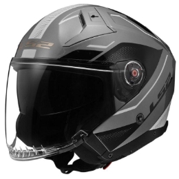 Slika Jet kaciga za skuter LS2 Infinity II Veyron (OF603), siva/crna