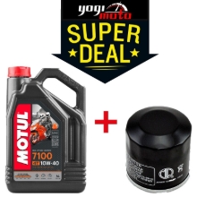 Slika Sintetičko motorno ulje MOTUL 7100 4T 10W40 4 L + filtar ulja (SUPER DEAL)