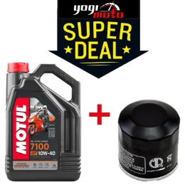 Slika Sintetičko motorno ulje MOTUL 7100 4T 10W40 4 L + filtar ulja (SUPER DEAL)