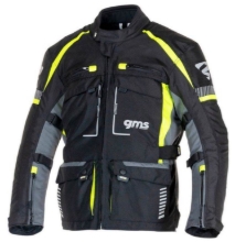 Slika Touring motoristična jakna GMS Everest 3v1, črna/rumena