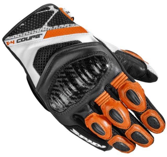 Slika Ljetne sportske motorističke rukavice Spidi X4 Coupé, crne/narančaste