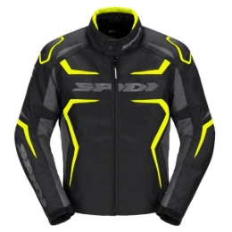 Slika Sportska motoristička jakna Spidi Race Evo H2Out, crna/žuta