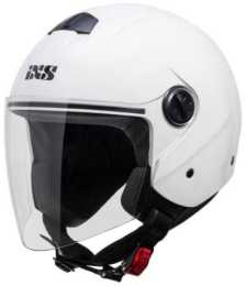 Slika Motoristička jet otvorena kaciga s vizirom iXS 130 1.0, bijela