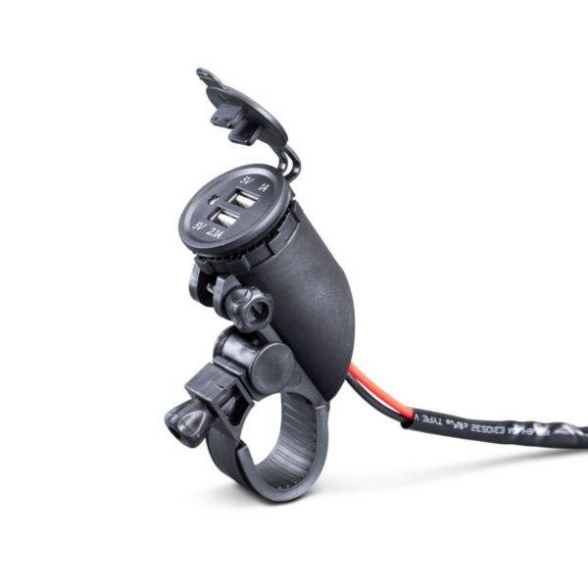 Slika Univerzalni dvostruki punjač telefona za upravljač motora Midland MP-H 2 USB Pro