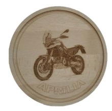 Slika Okrasna lesena deska APRILIA TUAREG 660 (premer 24 cm)
