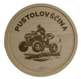 Slika Ukrasna drvena ploča s moto motivom