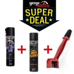Slika Paket za kompletno održavanje lanca motora Muc-Off (sredstvo za čišćenje+mazivo+četka)